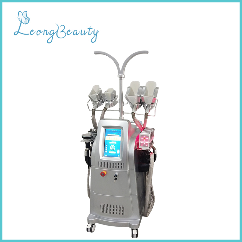 Warna Kelabu Menegak Silikon Cryolipolysis Rf Cavitation Mesin Penurunan Berat Badan