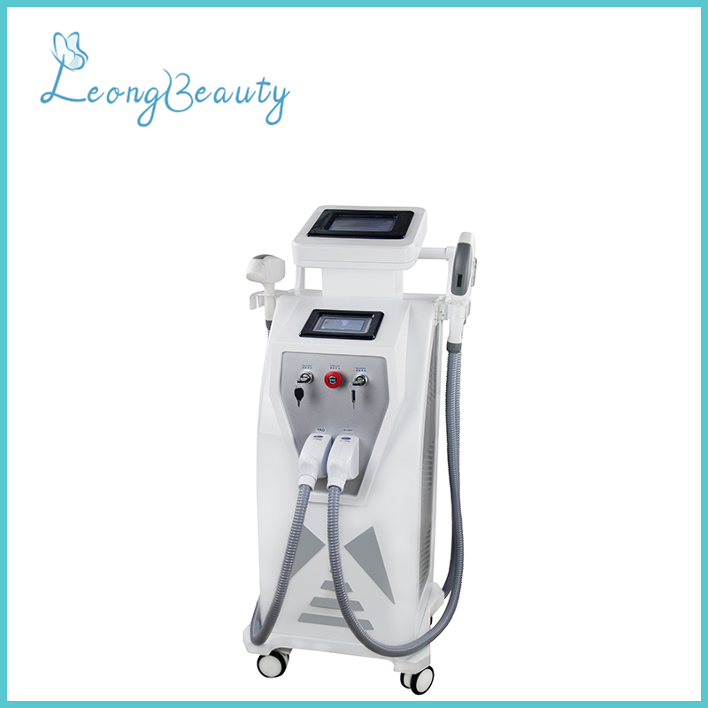 3in1 OPT RF Yag Laser Pembuangan Bulu Mesin Pembuang Tatu